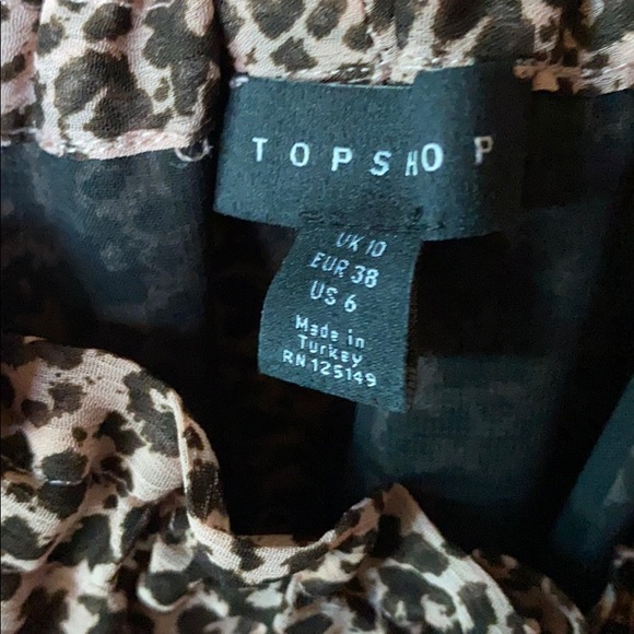 Topshop idol leopard print ruffle mini skirt - Picture 6 of 7